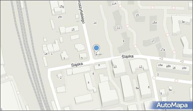 Gdańsk, Śląska, 7, mapa Gdańska