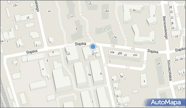 Gdańsk, Śląska, 12, mapa Gdańska