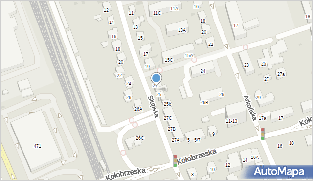 Gdańsk, Słupska, 23, mapa Gdańska