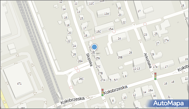 Gdańsk, Słupska, 25a, mapa Gdańska