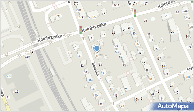 Gdańsk, Słupska, 31, mapa Gdańska