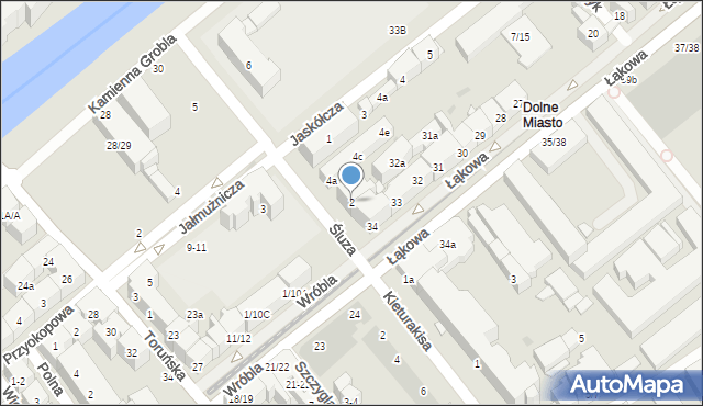 Gdańsk, Śluza, 2, mapa Gdańska