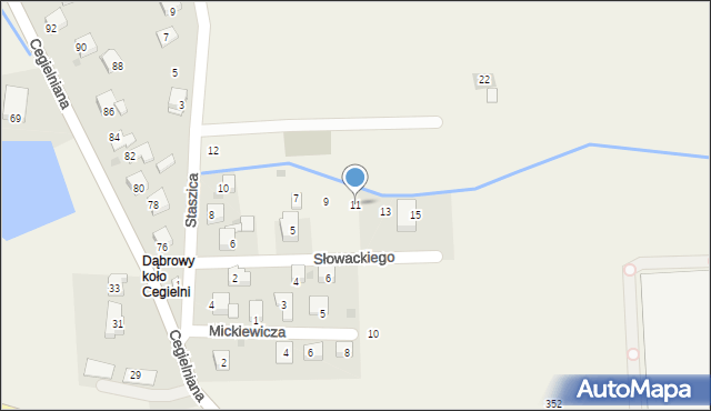 Gdów, Słowackiego Juliusza, 11, mapa Gdów