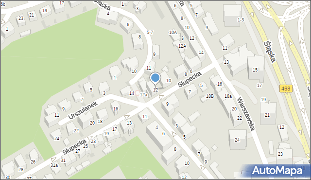 Gdynia, Słupecka, 12, mapa Gdyni