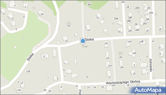 Gdynia, Śliska, 14n, mapa Gdyni