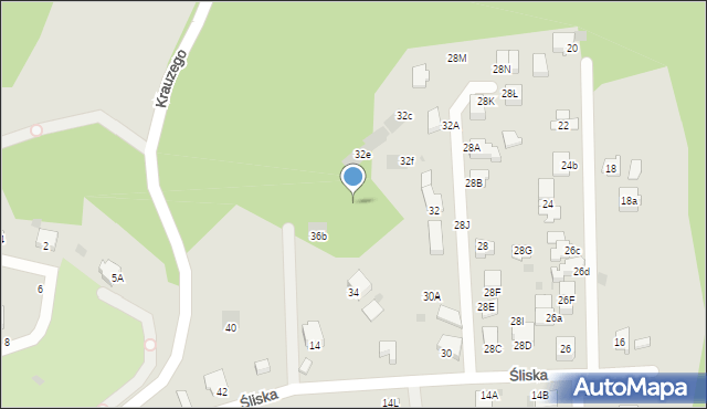 Gdynia, Śliska, 30d, mapa Gdyni