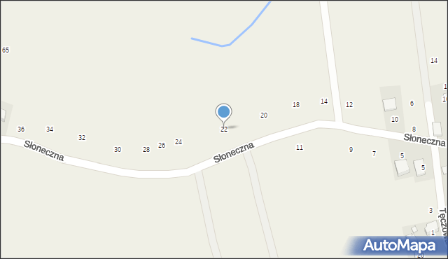 Głębowice, Słoneczna, 22, mapa Głębowice