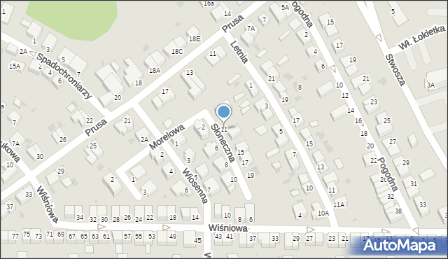 Głogów, Słoneczna, 11, mapa Głogów