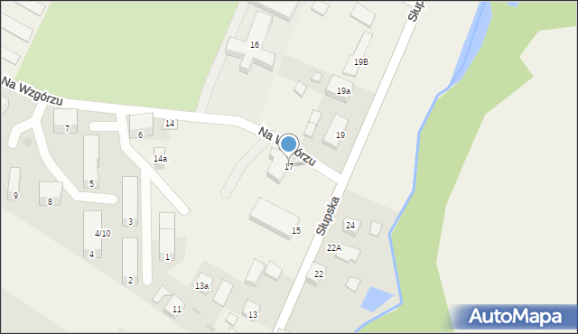 Główczyce, Słupska, 17, mapa Główczyce