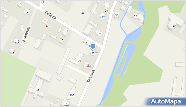 Główczyce, Słupska, 23, mapa Główczyce