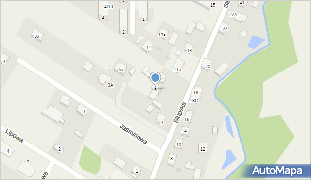 Główczyce, Słupska, 5, mapa Główczyce