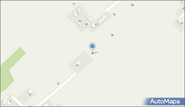 Głowienka, Słoneczna, 36, mapa Głowienka