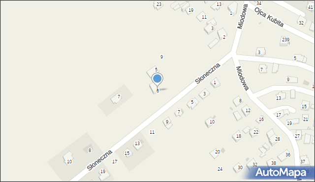 Głowienka, Słoneczna, 6, mapa Głowienka