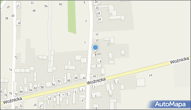 Gniazdów, Słoneczna, 6, mapa Gniazdów