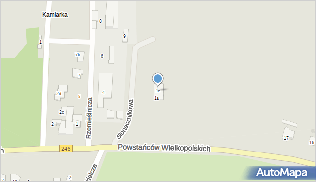 Gniewkowo, Słonecznikowa, 1c, mapa Gniewkowo