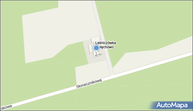 Gogolewko, Słonecznikowa, 41, mapa Gogolewko