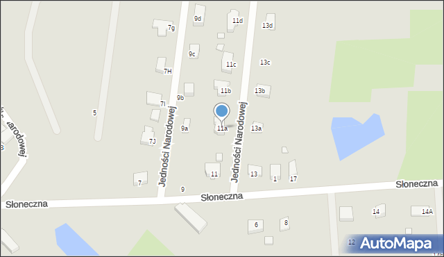 Golczewo, Słoneczna, 11a, mapa Golczewo