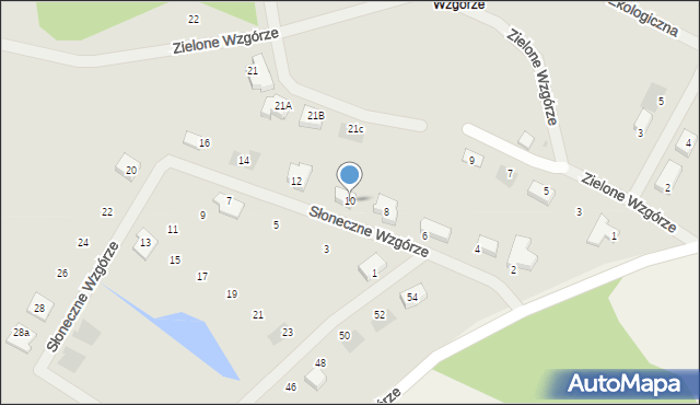 Goleniów, Słoneczne Wzgórze, 10, mapa Goleniów