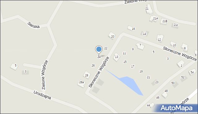 Goleniów, Słoneczne Wzgórze, 24, mapa Goleniów