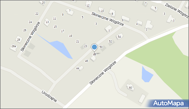 Goleniów, Słoneczne Wzgórze, 48, mapa Goleniów