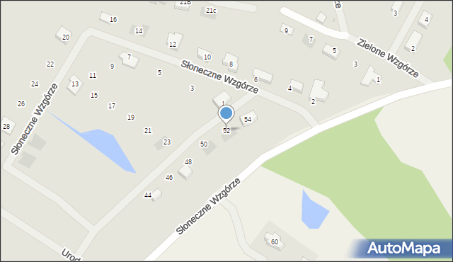 Goleniów, Słoneczne Wzgórze, 52, mapa Goleniów