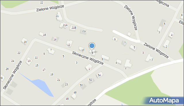 Goleniów, Słoneczne Wzgórze, 8, mapa Goleniów