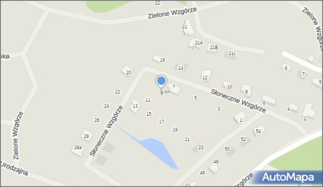 Goleniów, Słoneczne Wzgórze, 9, mapa Goleniów