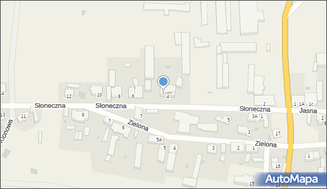 Golice, Słoneczna, 4/2, mapa Golice