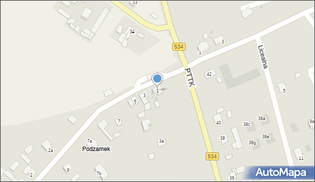 Golub-Dobrzyń, Słuchajska, 1, mapa Golub-Dobrzyń