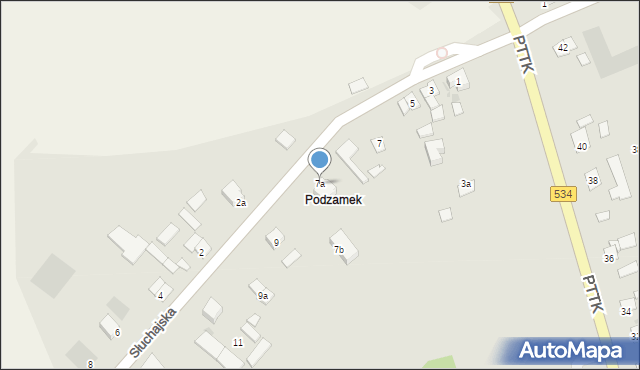 Golub-Dobrzyń, Słuchajska, 7a, mapa Golub-Dobrzyń