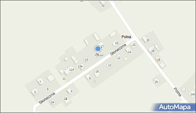 Góra, Słoneczna, 17a, mapa Góra