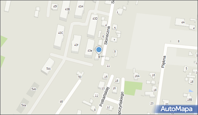 Góra Kalwaria, Słoneczna, 8, mapa Góra Kalwaria