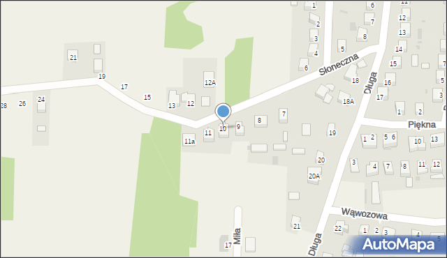 Góra Puławska, Słoneczna, 10, mapa Góra Puławska