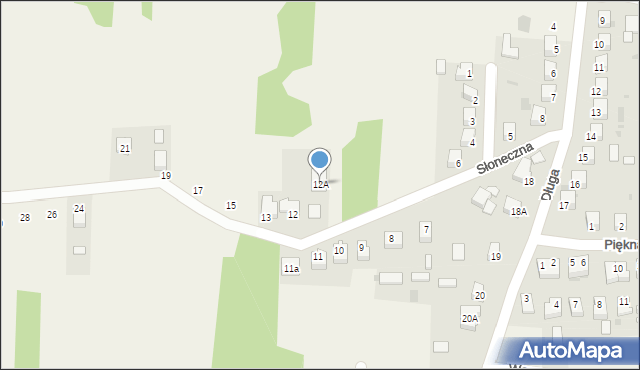 Góra Puławska, Słoneczna, 12A, mapa Góra Puławska
