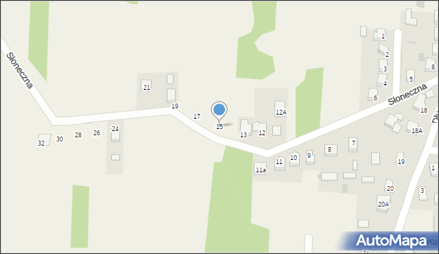 Góra Puławska, Słoneczna, 15, mapa Góra Puławska