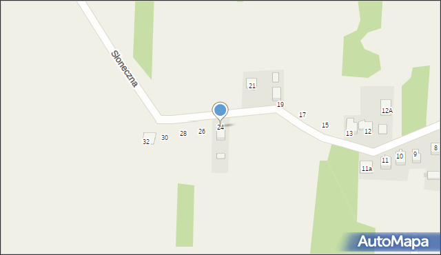 Góra Puławska, Słoneczna, 24, mapa Góra Puławska