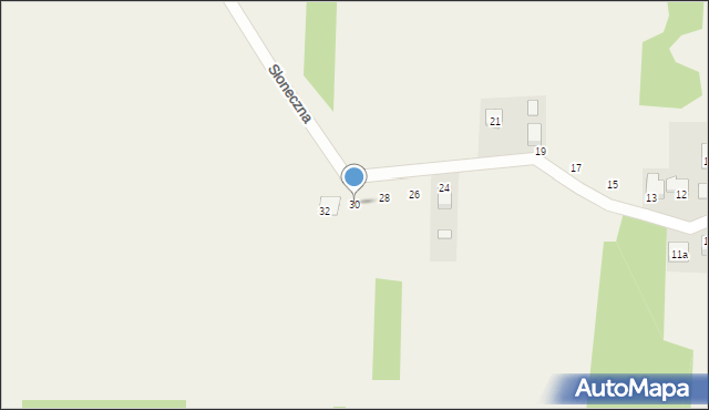 Góra Puławska, Słoneczna, 30, mapa Góra Puławska