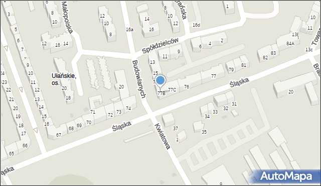Gorzów Wielkopolski, Śląska, 77B, mapa Gorzów Wielkopolski