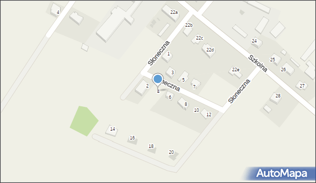 Gościęcin, Słoneczna, 4, mapa Gościęcin