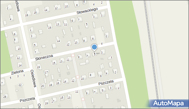 Gozdowo, Słoneczna, 5, mapa Gozdowo