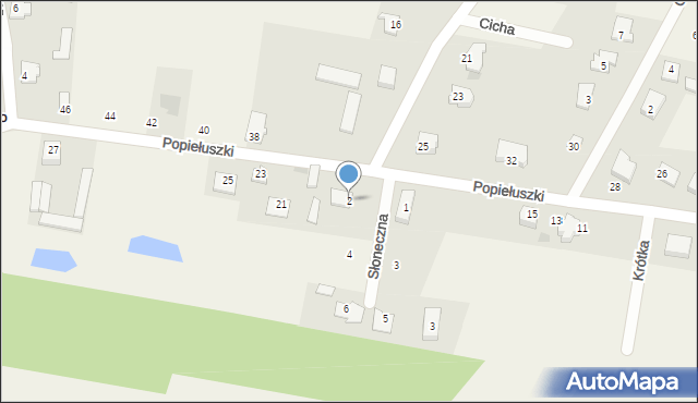 Grabowo, Słoneczna, 2, mapa Grabowo