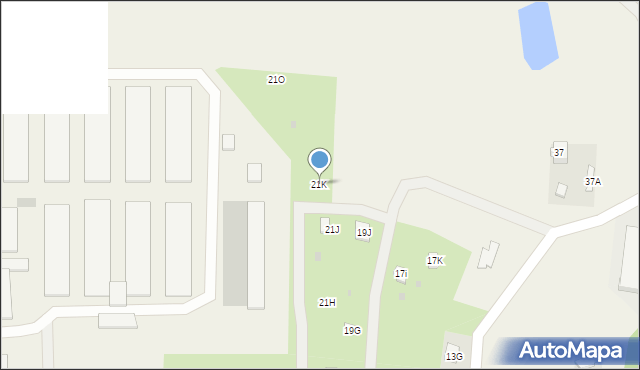 Grabowo Kościerskie, Słoneczna, 21K, mapa Grabowo Kościerskie