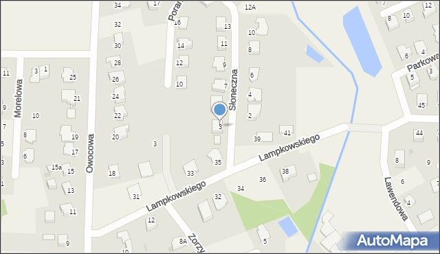 Grębocin, Słoneczna, 3, mapa Grębocin