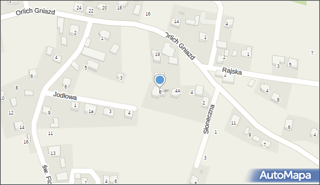 Grębynice, Słoneczna, 6, mapa Grębynice