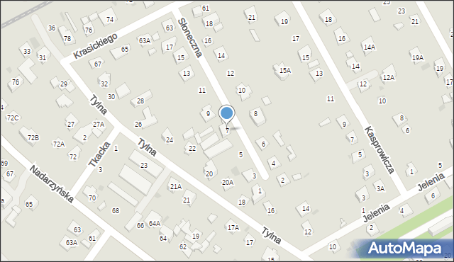 Grodzisk Mazowiecki, Słoneczna, 7, mapa Grodzisk Mazowiecki
