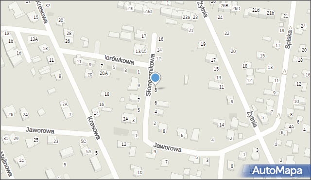 Grodzisk Mazowiecki, Słonecznikowa, 8, mapa Grodzisk Mazowiecki