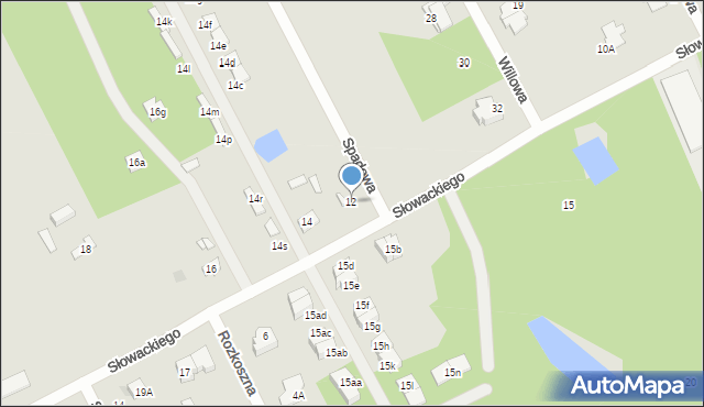 Grodzisk Mazowiecki, Słowackiego Juliusza, 12, mapa Grodzisk Mazowiecki
