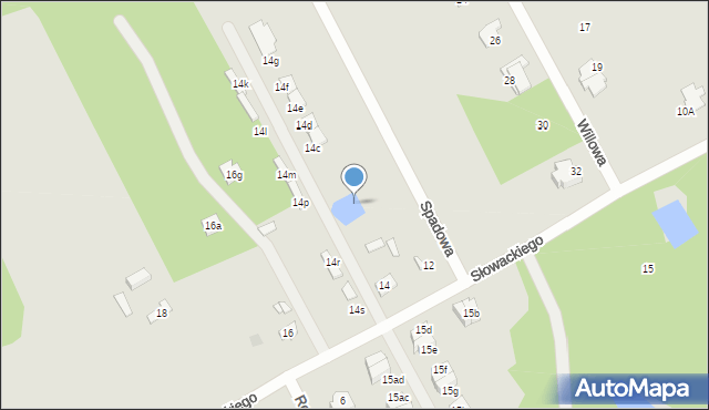 Grodzisk Mazowiecki, Słowackiego Juliusza, 14ab, mapa Grodzisk Mazowiecki