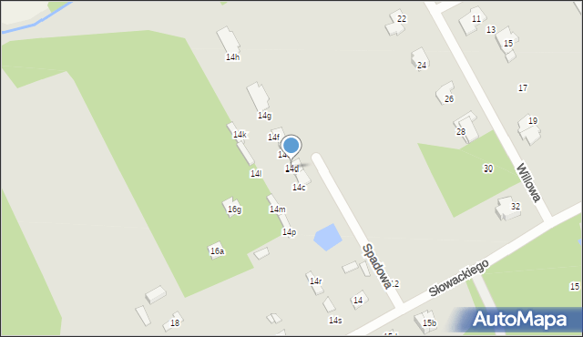 Grodzisk Mazowiecki, Słowackiego Juliusza, 14d, mapa Grodzisk Mazowiecki