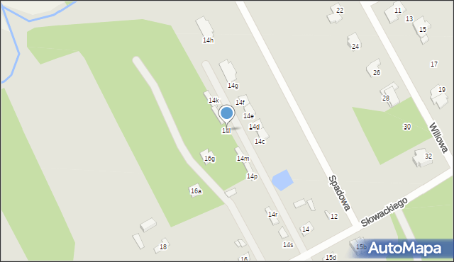 Grodzisk Mazowiecki, Słowackiego Juliusza, 14l, mapa Grodzisk Mazowiecki